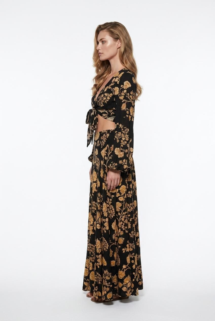 İpek Crop Top Pantolon Etek Takımı 2