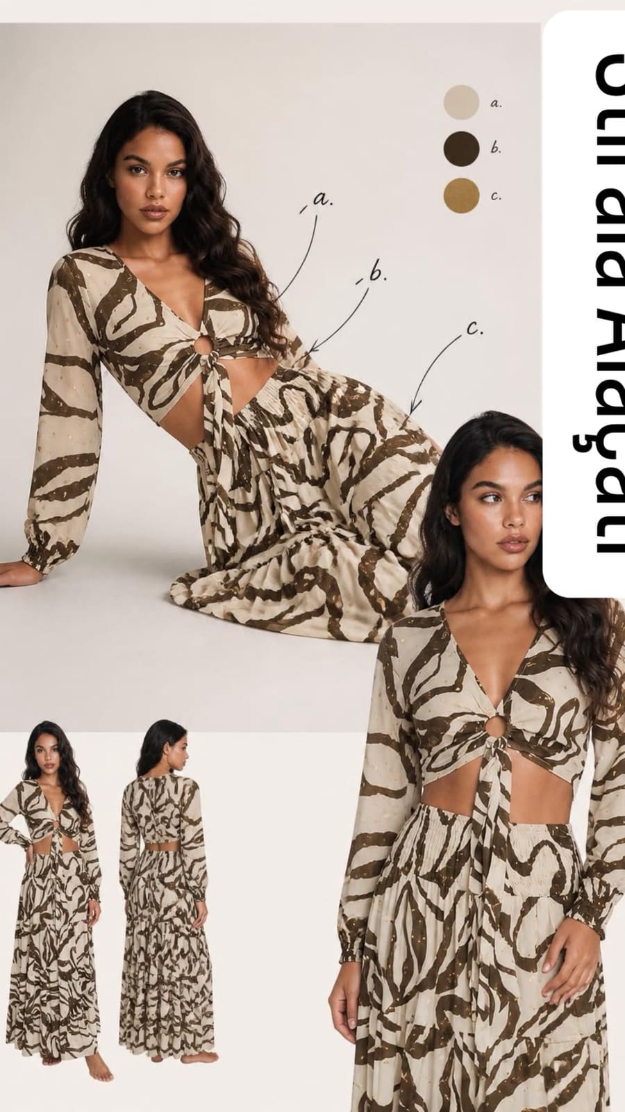 Crop Top Etek Takım 3