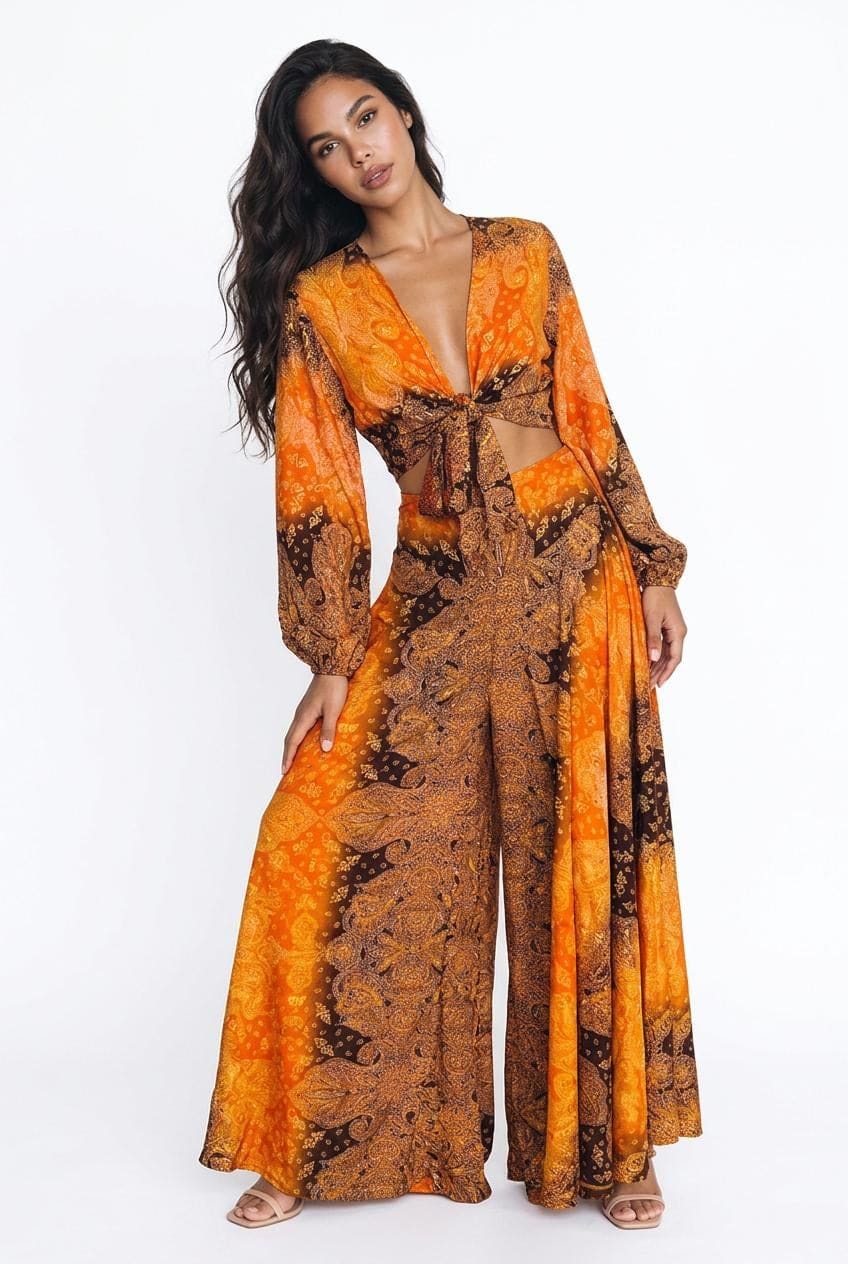 İpek Crop Top Pantolon Etek Takımı 3